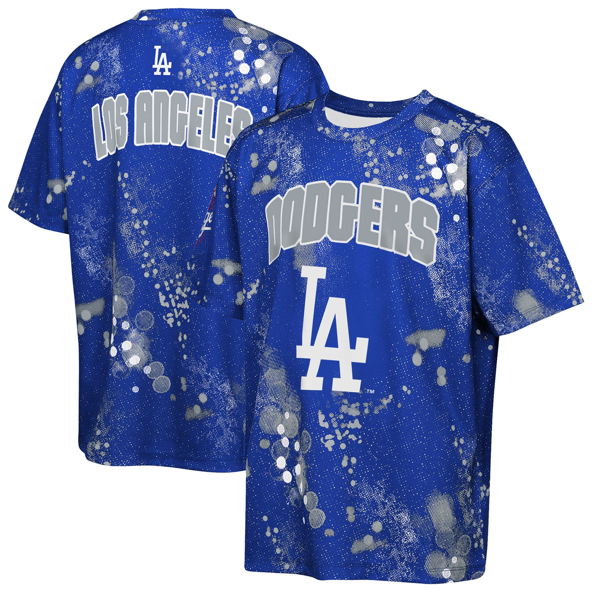 Youth Los Angeles Dodgers Outerstuff Blue Y2 Tech Stadium Lights T-Shirt
