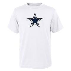 Youth Dallas Cowboys Outerstuff White Primary Logo T-Shirt