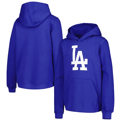 Youth Los Angeles Dodgers Royal Team Primary Logo Pullover Hoodie