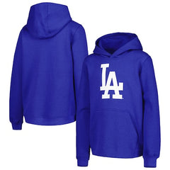 Youth Los Angeles Dodgers Royal Team Primary Logo Pullover Hoodie
