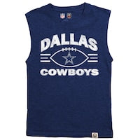 Youth Dallas Cowboys  Wes & Willy Navy Muscle Tank Top